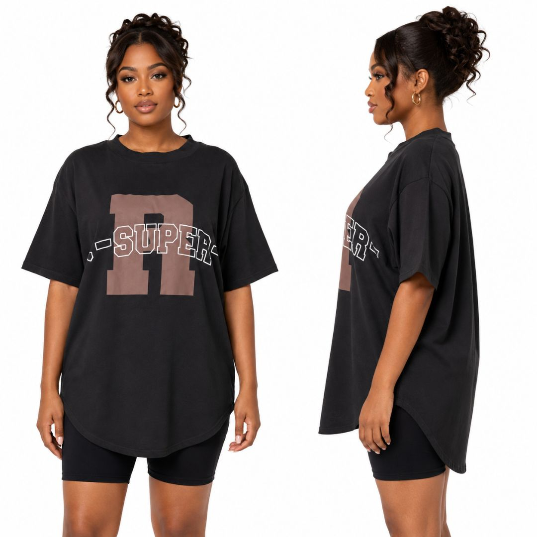 Premium Oversized Graphic Print T Shirt